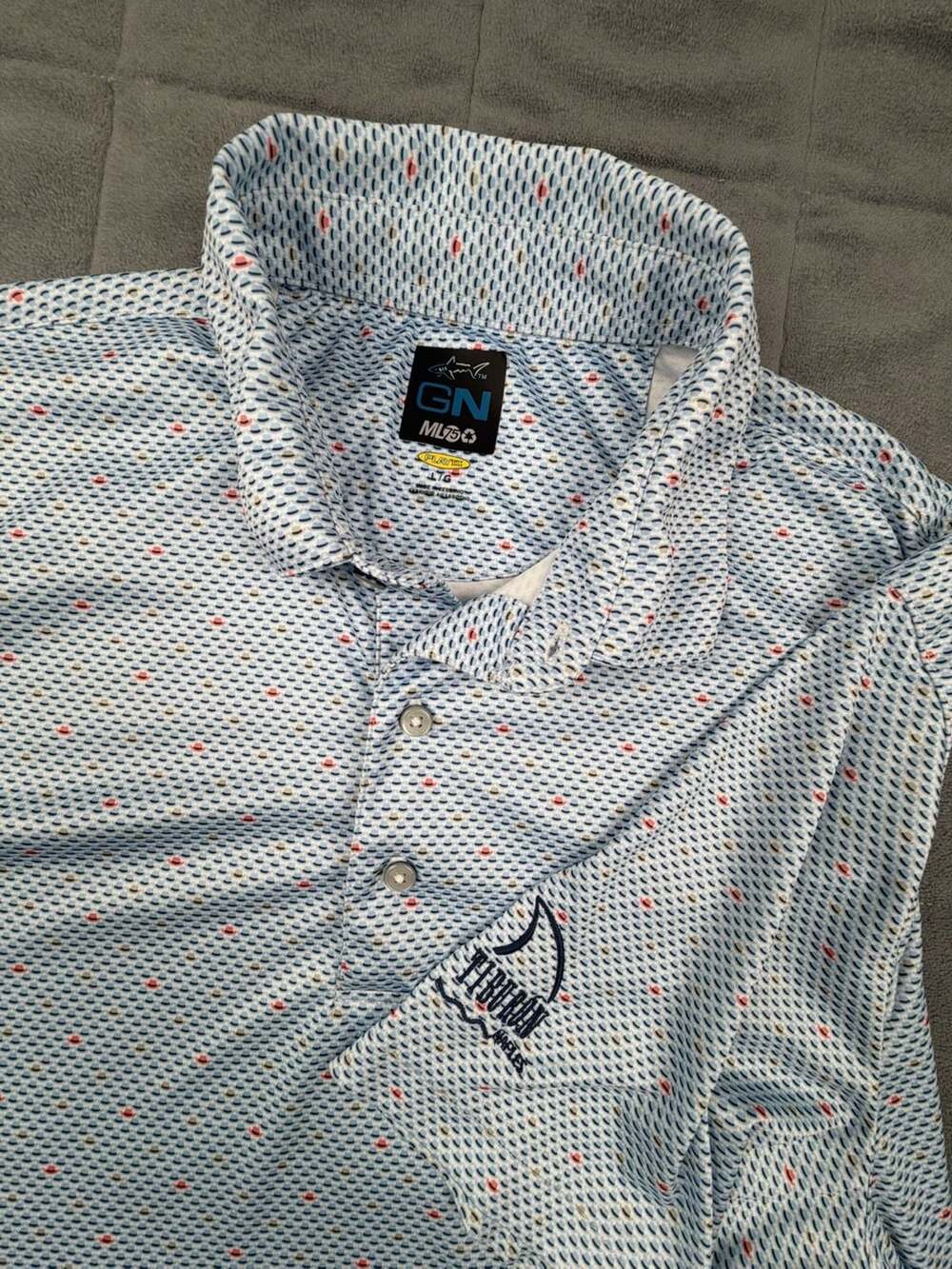 Greg Norman Collection ML75 Tiburon Golf Club Embroidered Performance Polo Shirt